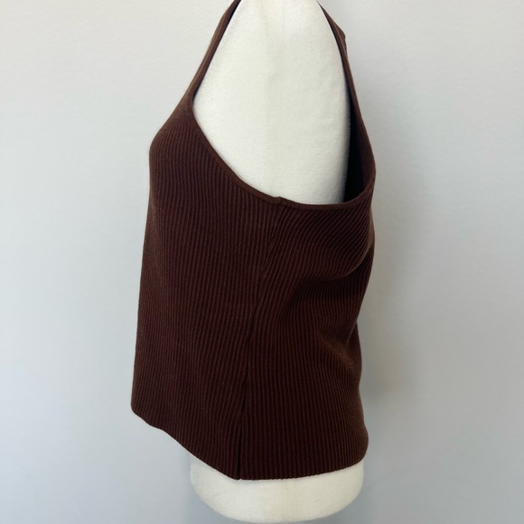 Ribbed High Neck Sweater Tank - Picture 4 of 6